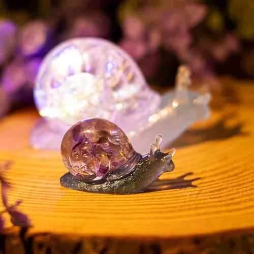 Miniatura 5 de Moldes de resina epoxi de silicona, 4 unidades variadas de caracol de lagarto de rana 3D