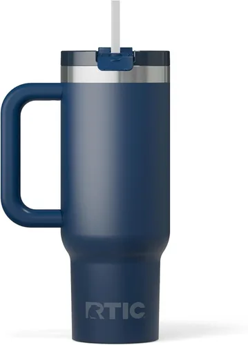 Miniatura 26 de RTIC Vaso Tumbler de Viaje por Carretera de 30 oz con Doble Pared Revestido de Cerámica Aislado Taza Portátil de Café de Viaje de Acero Inoxidable