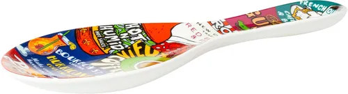 Miniatura 2 de Nueva Orleans Iconic Food Logos Design Souvenir Spoon Rest (cerámica)