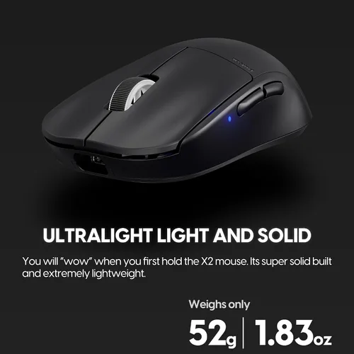 Miniatura 2 de Pulsar Gaming Gears X2 Mini - Mouse inalámbrico para juegos de alta calidad, agarre superior, ultraligero de 1.83 onzas (1.83 oz), simétrico, 2.4