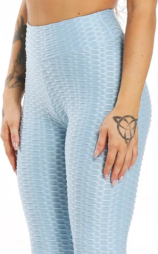 Miniatura 32 de SEASUM - Pantalones de yoga de cintura alta para mujer, con control de abdomen y realce de glúteos, leggings favorecedores para entrenar y correr