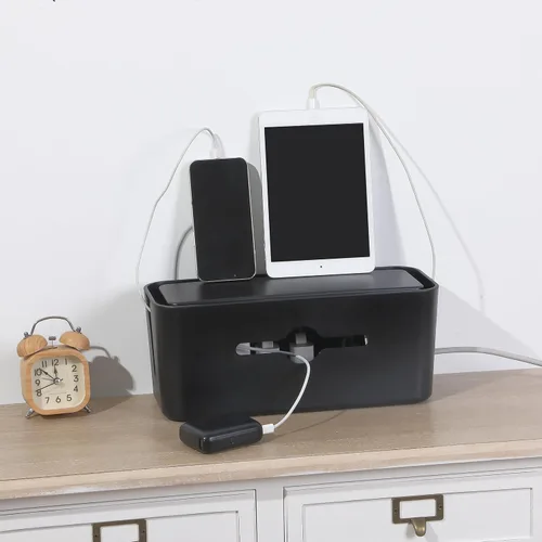 Miniatura 7 de Bates - Caja de organización de cables, grande, caja organizadora de cables, caja organizadora de cables, organizador de caja de cables, caja