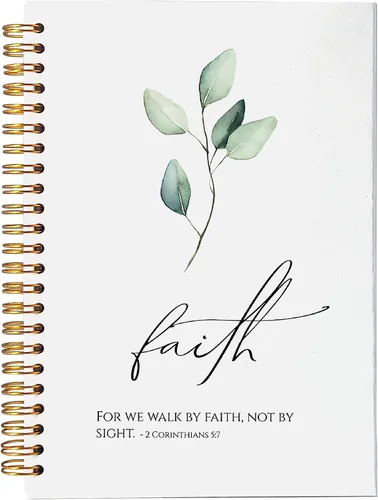 Miniatura 29 de VNWEK Escritura de la Biblia Mateo 5:3-16 Bendito es el pobre en espíritu Huellas de Dios Cuaderno de espiral con diario de 5.5 x 8.3 pulgadas