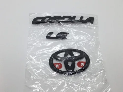 Kit de superposición de emblema negro para Toyota Corolla LE Sedán 2020 en adelante, Set/Kit PT948-02200-02