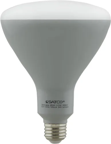 Miniatura 2 de SATCO S9635-11.5 vatios; LED BR40; 3000K; 120 voltios; regulable (paquete de 12)