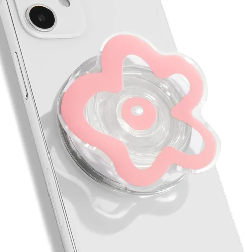 Miniatura 12 de OnTheGrip Lindo Diseño Transparente en Forma de Flor de Margarita Soporte de Teléfono Móvil Plegable Multifuncional para Smartphone, Tablet