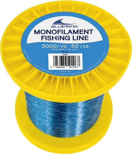 Miniatura 28 de BLUEWING Sedal de pesca monofilamento 6,8,10,12,15,20,25,30,40,50,60,80,100,130,250,300,400 libras, 50,100,500,1000,3000 yardas, hilo de pescar mono