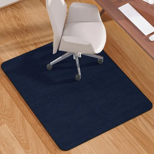 Blvornl Office Chair Mat for Hardwood Floor and Low Pile Carpet, 35.5" x 47.2" Corduroy Surface Desk Rolling Chair Mat for Hard Floors, Heavy Duty