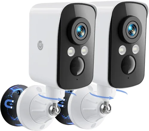 Miniatura 11 de Cámara de seguridad inalámbrica para exteriores con panorámica de 300°, sin suscripción, almacenamiento en la nube/SD gratuito de 7 días, detección