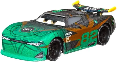 Miniatura 3 de Disney Cars Mattel 1:55 Diecast - Paquete de 2 unidades de cera brillante de próxima generación Conrad Camber & No Stall Jonas Carvers