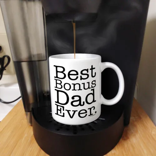 Miniatura 5 de ThisWear Step Dad Best Step Dad Ever Stepfather Taza de café de cerámica de 11 onzas con asa, color azul