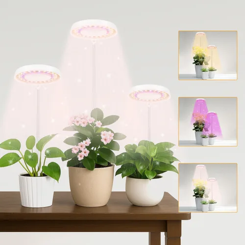 Miniatura 8 de GooingTop Luz LED de Crecimiento, Lámpara de Planta Halo para Plantas de Interior en Crecimiento, Luz Blanca Baja para Suculentas y Plantas Pequeñas