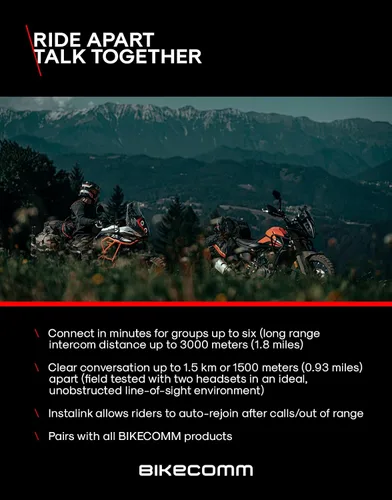 Miniatura 4 de BIKECOMM BK-S2 Intercomunicador de auriculares Bluetooth para motocicleta, altavoces inalámbricos de alcance de 3,937.0 ft, sistema de comunicación