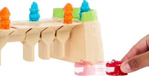 Miniatura 4 de Mattel Games Greedy Gator - Juego para niños para 2 jugadores para familias y fiestas, consigue que los monos atraviesen el puente primero