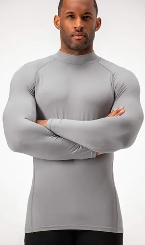 Miniatura 2 de DEVOPS 2 Pack Men's Thermal Turtle Mock Neck Shirts, Compression Long Sleeve Tops and Hoodies
