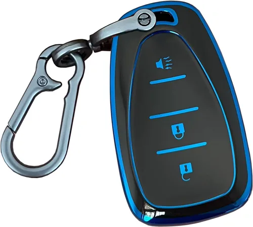 Miniatura 8 de para llavero de Chevy Carcasa de entrada sin llave Compatible con Chevy Spark Traverse Equinox Trailblazer Trax 3 botones Funda inteligente
