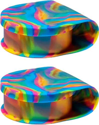 Miniatura 15 de Silipint Cuenco de silicona con tapa Go Go Connected, irrompible, no tóxico, apto para lavavajillas (Aurora, 25 onzas, paquete de 2)