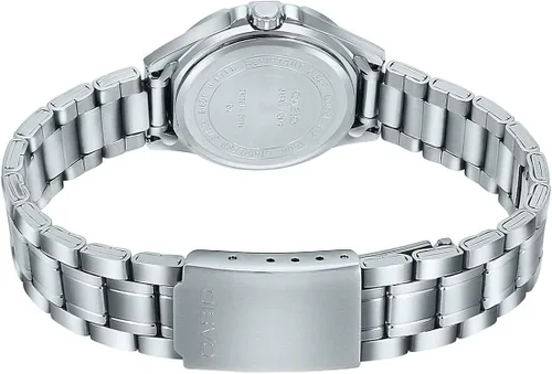 Miniatura 4 de Casio LTP1308D-4AV Reloj analógico de acero inoxidable para mujer esfera rosa con fecha