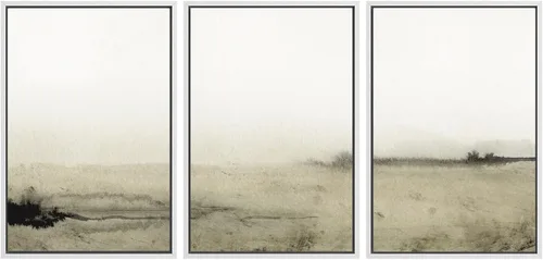 Miniatura 132 de SIGNWIN Lienzo enmarcado para pared, juego de arte abstracto de serenidad costera, ilustraciones abstractas junto al mar, arte moderno, decorativo