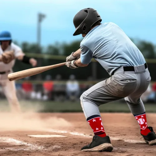 Miniatura 3 de Moyel Calcetines Deportivos para Niños de 8 a 12 y de 12 a 14 años, Calcetines Atléticos para Niños, Calcetines Crew para Niños, Regalos de Béisbol