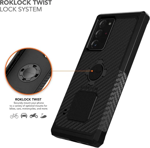 Miniatura 5 de Rokform - Funda para Galaxy Note 20 Ultra, funda magnética con bloqueo giratorio de cuatro pestañas, resistente de grado militar, funda protectora