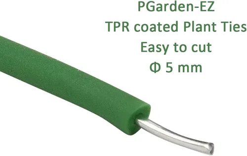 Miniatura 3 de PGarden-EZ Corba de torsión verde suave para plantas, suministro de jardín flexible de TPR, para tomates, rosas, vides y organización