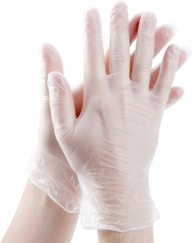Miniatura 4 de Guantes de vinilo desechables, no esterilizados, sin polvo, tacto suave, grado de servicio de alimentos.