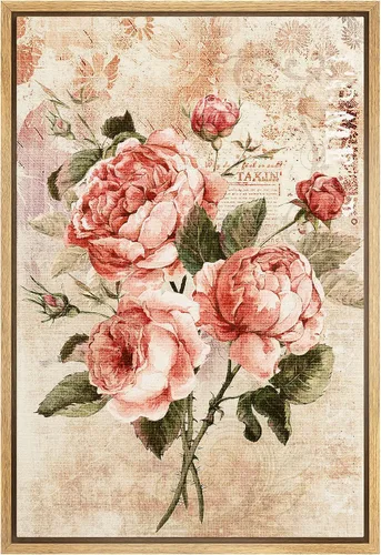Miniatura 56 de SIGNFORD Lienzo impreso para pared, acuarela, floral, retro, abstracto, naturaleza, desierto, ilustraciones florales botánicas, arte moderno