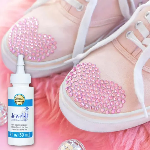 Miniatura 3 de Jewel-It - Pegamento de adorno para tela de 2 onzas y adhesivo con accesorios Pixiss, pinzas de punta de aguja y 2 lápices selectores de joyas