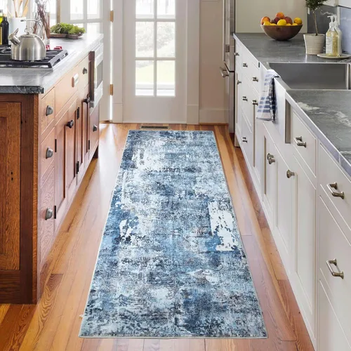 Miniatura 30 de Rugcomf Alfombra de pasillo de 2 x 6 pies, lavable, bohemio, suave, antideslizante, no desprende pelusa, lana sintética, estilo vintage para cocina