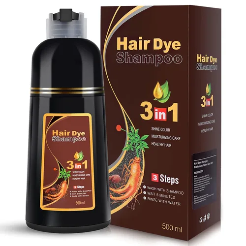 Miniatura 10 de IIIMEIDU MEIDU - Champú de tinte de cabello negro 3 en 1 para cobertura de canas, champú de color de cabello semipermanente para tinte de cabello