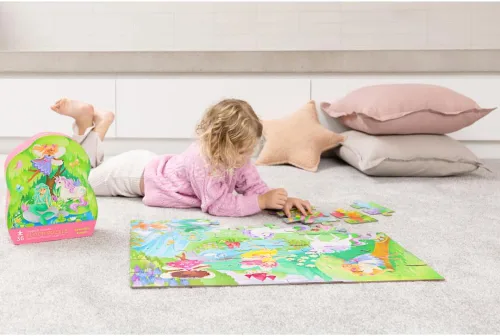 Miniatura 6 de Crocodile Creek Rompecabezas de Piso de 36 Piezas - Rompecabezas de Piso Divertidos para Niños de 3 a 5 Años - Caja con Forma Resistente para Amigos