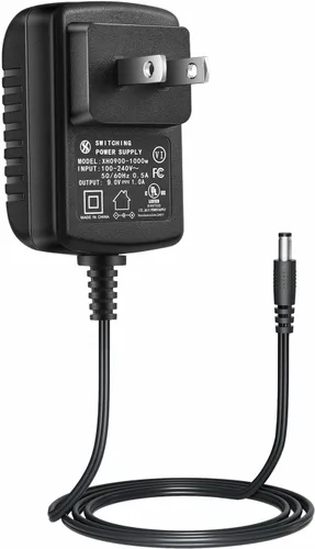 Adaptador de fuente de alimentación 9V 1A, DC Jack Center Positive, enchufe 0.217 in x 0.083 in, para Arduino UNO, reloj de tubo Nixie, máquina