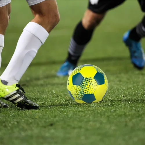 Miniatura 5 de PP PICADOR Balón de fútbol oficial de tamaño 5 para adultos jóvenes, entrenamiento de fútbol para deportes al aire libre e interior con bomba