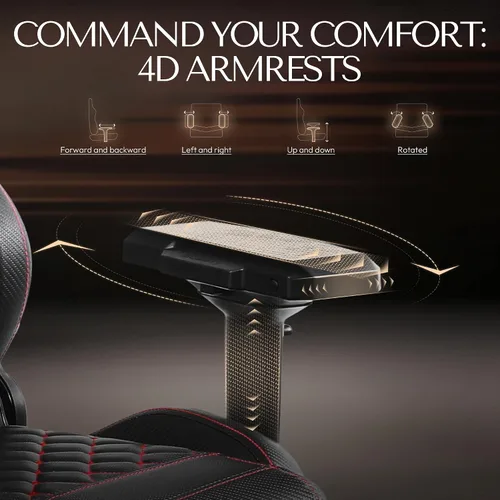 Miniatura 5 de Dowinx Silla de Juego Grande y Alta, Sillas de Videojuego con Reposapiés, Sillas de Juego de PC para Adultos - Silla Gamer Ergonómica Reclinable