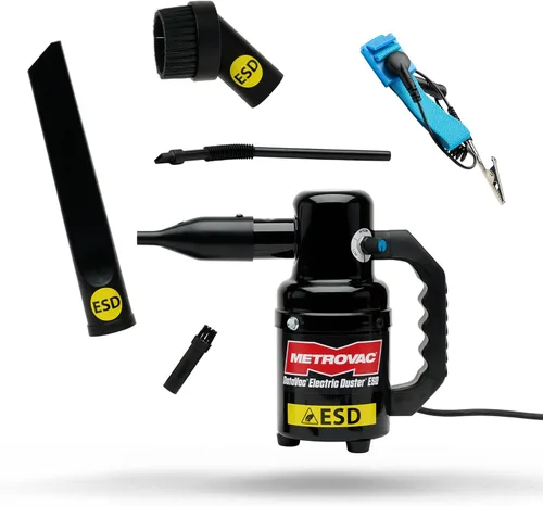 Incluye 3 filtros adicionales – DataVac velocidad variable ESD Safe Electric Duster® ED-500 – ESDV | Soplador de electrónica y computadora –