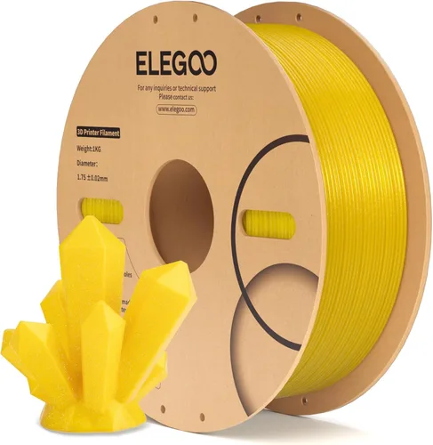 Miniatura 22 de ELEGOO Filamento PLA Seda Cobre 1.75mm 1KG, Filamento para Impresora 3D con Precisión Dimensional +/- 0.02mm, Carrete de 1kg (2.2lbs) Compatible