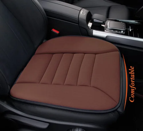 Miniatura 10 de kingphenix Cojín de asiento de coche con espuma viscoelástica de 1.2 pulgadas, cojín de asiento para coche y silla de oficina (negro)
