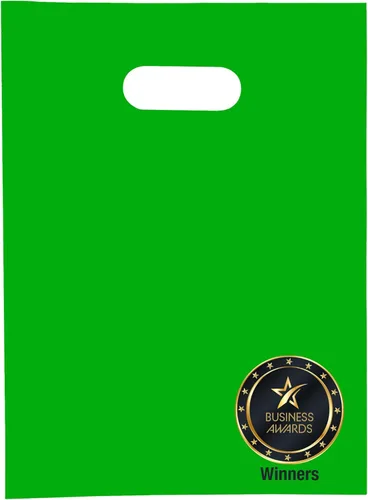 Miniatura 24 de Choice Marts - 100 bolsas de 1.5 mil de grosor, 9 x 12 pulgadas, bolsas de agradecimiento con asas extra brillantes, perfectas para mercancía