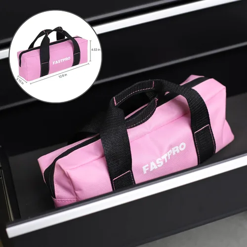 Miniatura 7 de FASTPRO Kit de herramientas rosa de 7 piezas, juego de herramientas para el hogar para mujeres, herramientas manuales básicas para mantenimiento