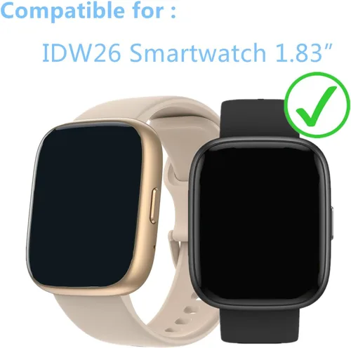 Miniatura 2 de Protector de Pantalla Para IDW25 / IDW26 Smart Watch 1.83" (Paquete de 6) Película Blanda de TPU Transparente, Compatible con KEEPONFIT, TOOBUR