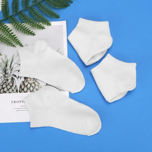 Miniatura 5 de BOOPH 12 pares de calcetines de tobillo para niños y niñas, de corte bajo, media amortiguación, calcetines atléticos