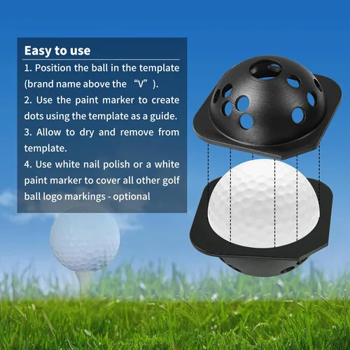 Miniatura 5 de Plantilla de marcado de pelota de golf para monitor de lanzamiento Rapsodo RPT MLM2PRO