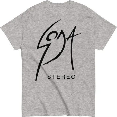Miniatura 7 de Soda Stereo. Banda de Rock Argentina. Rock Nacional Argentino. Camiseta de 100% algodón peinado. Corte Unisex. CAM2723. Amarilla