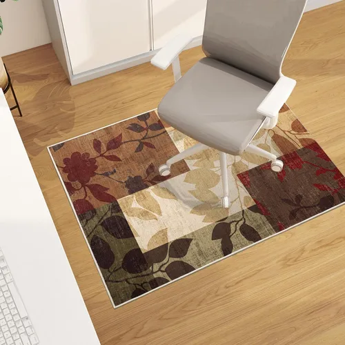 Miniatura 34 de chakme Tapete para silla de oficina para suelo de madera dura, 48 x 36 pulgadas, protector de escritorio de computadora de fácil deslizamiento