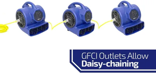 Miniatura 3 de OdorStop OS1000 -Removedora de aire CFM con salida GFCI, grado profesional