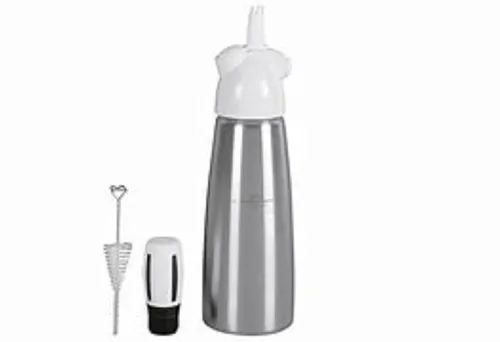 Miniatura 4 de iSi North America Easy Whip Plus (1 pinta) - Batidor de crema con botella de acero inoxidable, fácil de usar para aderezos con sabor casero