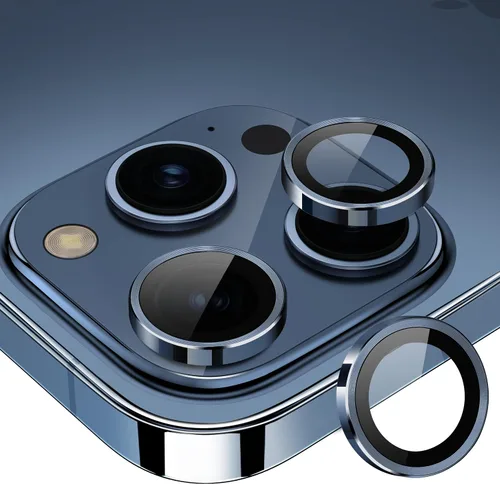 Miniatura 56 de Protector de Lente de Cámara Bling para iPhone 17 Pro / 17 Pro Max, Anillo de Metal con Diamante Individual con Dureza 9H, Protector de Pantalla