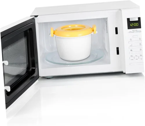 Miniatura 6 de BESTonZON Herramientas de calentamiento para hornear microondas, olla de arroz portátil a presión redonda, vaporizadores multifunción que cocina