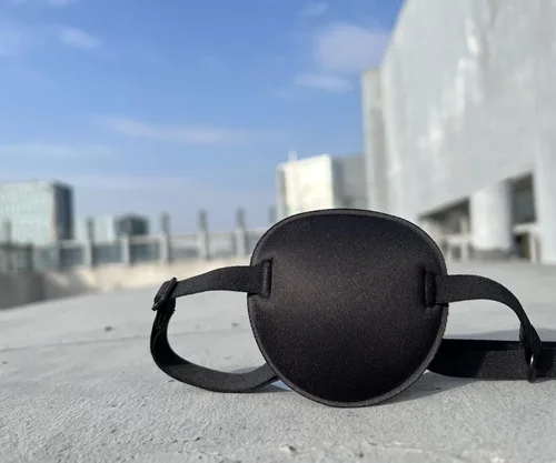 Miniatura 8 de 2 parches oculares ajustables para tratar la ambliopía u ojo vago, válidos para el ojo derecho o izquierdo, color negro